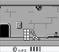 une photo d'Ã©cran de Tintin - Le Temple du Soleil sur Nintendo Game Boy